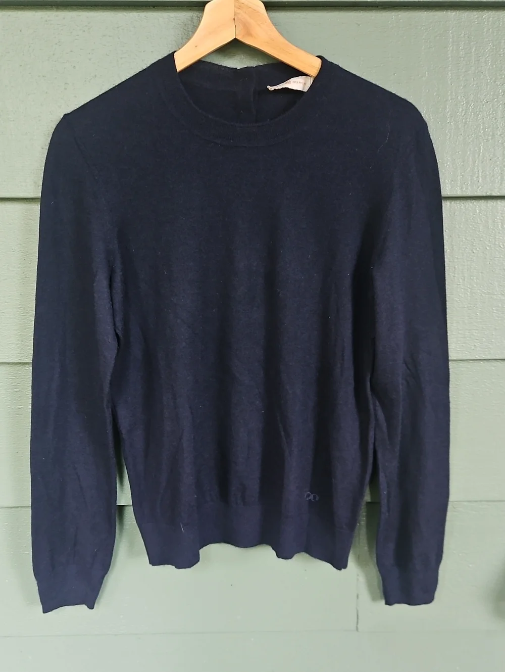 Tory Burch Navy Blue 100% Cashemere Sweater